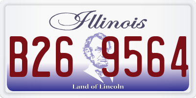 IL license plate B269564