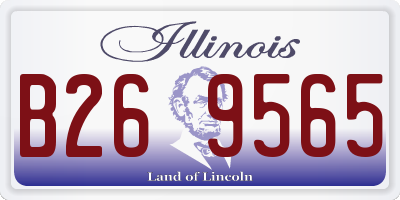 IL license plate B269565