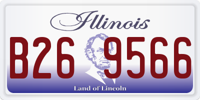 IL license plate B269566