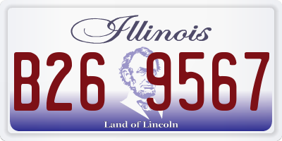 IL license plate B269567