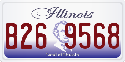 IL license plate B269568