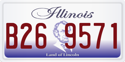 IL license plate B269571