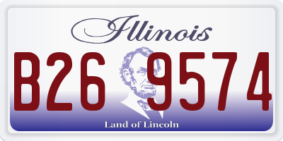IL license plate B269574