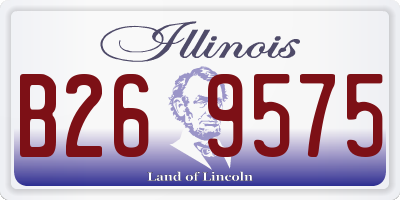 IL license plate B269575