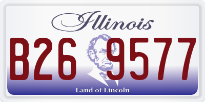 IL license plate B269577