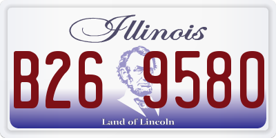 IL license plate B269580