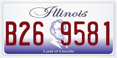 IL license plate B269581