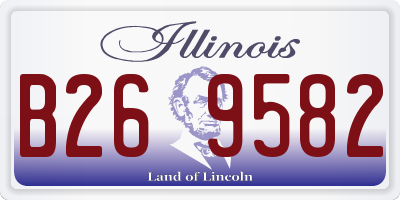 IL license plate B269582