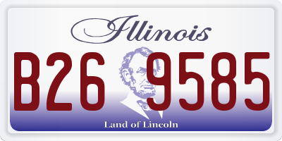 IL license plate B269585