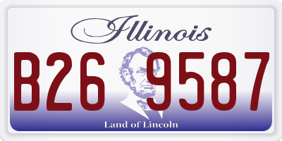 IL license plate B269587