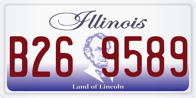 IL license plate B269589