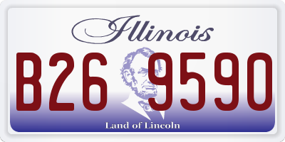 IL license plate B269590