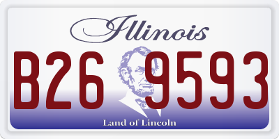 IL license plate B269593