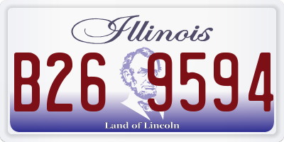 IL license plate B269594