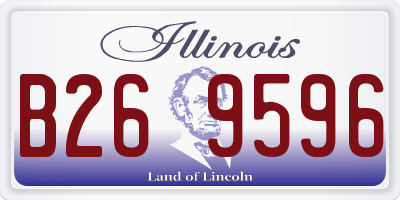 IL license plate B269596