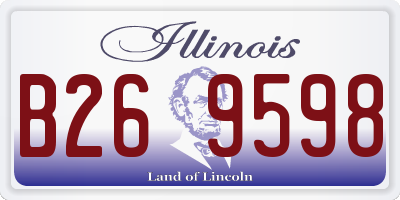 IL license plate B269598