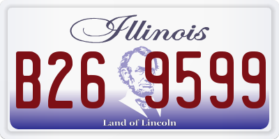IL license plate B269599