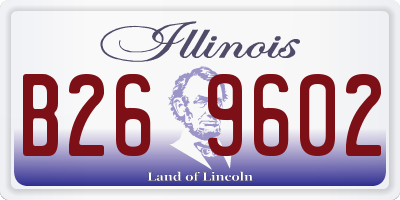 IL license plate B269602