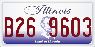IL license plate B269603