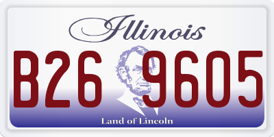 IL license plate B269605
