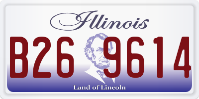 IL license plate B269614