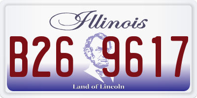 IL license plate B269617