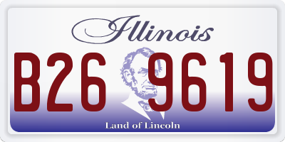 IL license plate B269619