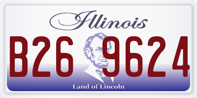 IL license plate B269624