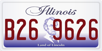 IL license plate B269626