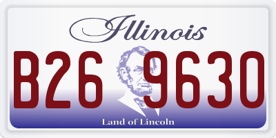 IL license plate B269630