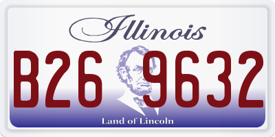 IL license plate B269632