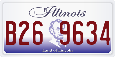 IL license plate B269634