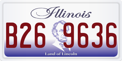 IL license plate B269636