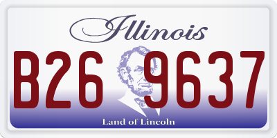 IL license plate B269637