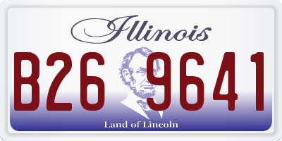 IL license plate B269641