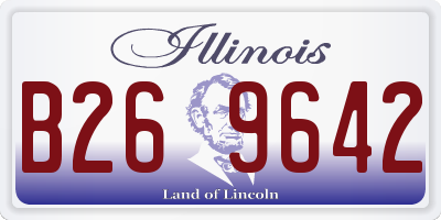 IL license plate B269642
