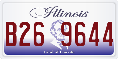 IL license plate B269644