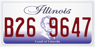 IL license plate B269647