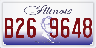 IL license plate B269648