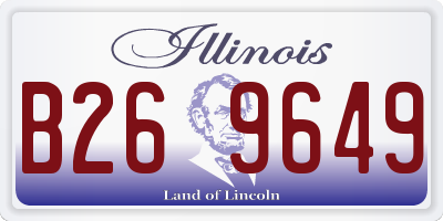 IL license plate B269649