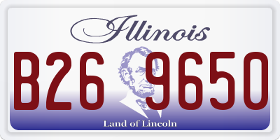 IL license plate B269650