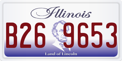 IL license plate B269653