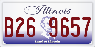 IL license plate B269657