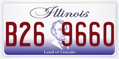 IL license plate B269660