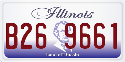 IL license plate B269661