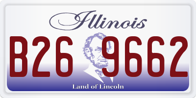 IL license plate B269662