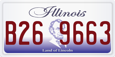 IL license plate B269663