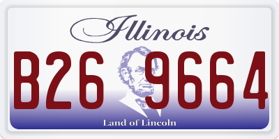 IL license plate B269664