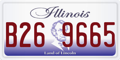 IL license plate B269665