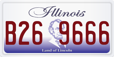 IL license plate B269666